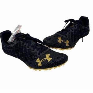 Under Armour Hovr Smokerider Sprint Pro Black and Gold Field Shoes Size 11